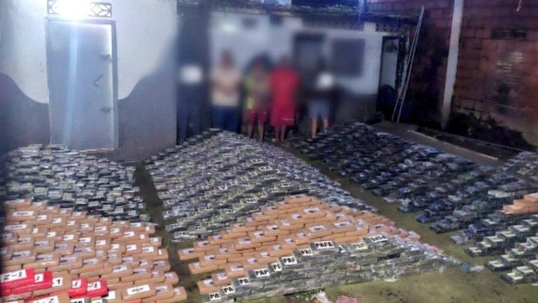 Las 2,6 toneladas de drogas estaban en un cuarto subterráneo de una finca en Buena Fe, en Los Ríos.