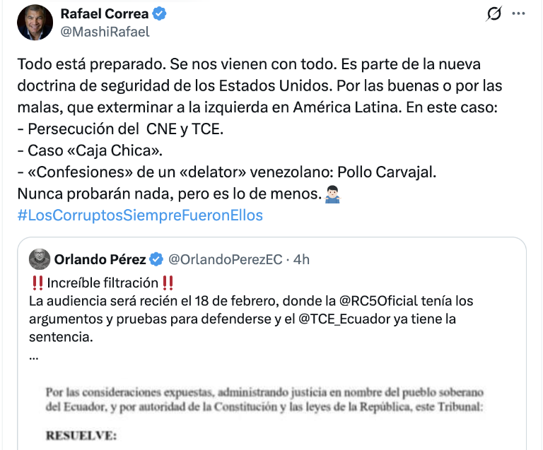 $!RC difunde sentencia falsa.