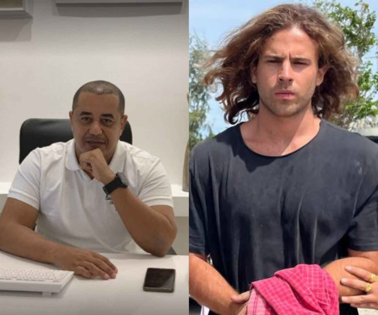 $!Fotografía de Edwin Arrieta (I), médico asesinado en Tailandia, y Daniel Sancho, autor confeso del crimen e hijo del famoso artista Rodolfo Sancho.