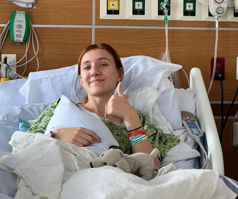 $!Karlee, con buena salud, durante una de sus hospitalizaciones.