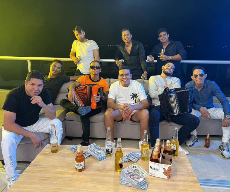 $!Última fotografía que García (C) subió a su cuenta de Instagram. En esta informaba a sus seguidores que estaba grabando con la agrupación Roho Vallenato.