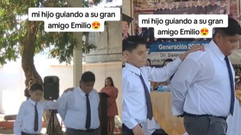 VIDEO: Un niño guía a su amigo ciego durante una ceremonia de graduación