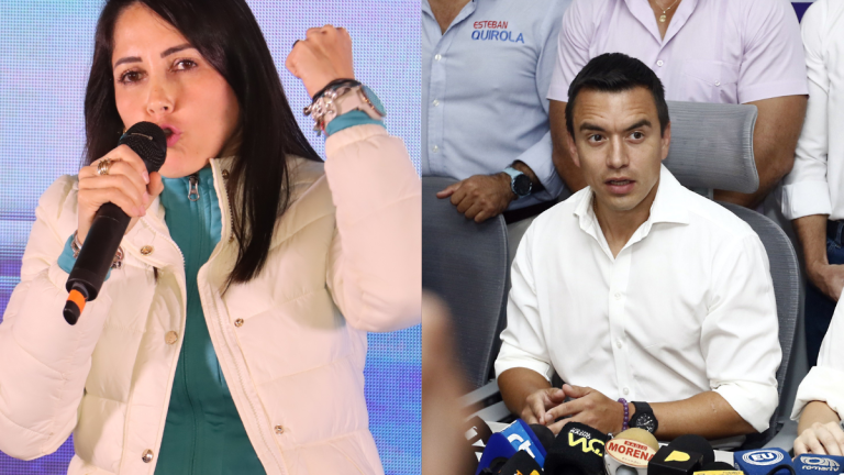 Habrá una segunda vuelta electoral entre Luisa González y Daniel Noboa, anunció la presidenta del CNE, Diana Atamaint