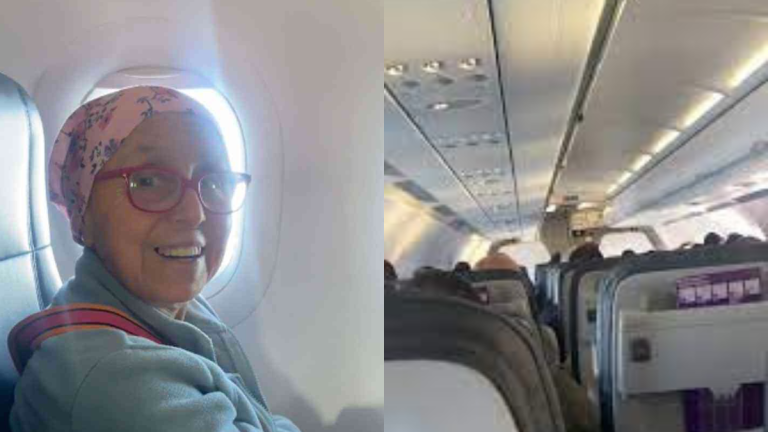 Lo lograste, mamá: pasajeros de un avión aplauden y felicitan a una mujer que venció el cáncer