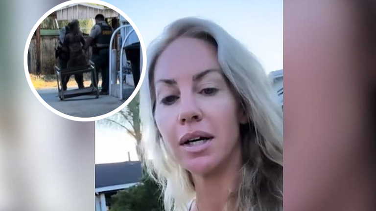 VIDEO: Mujer descubre a sujeto que habría vivido bajo su casa por meses, en California