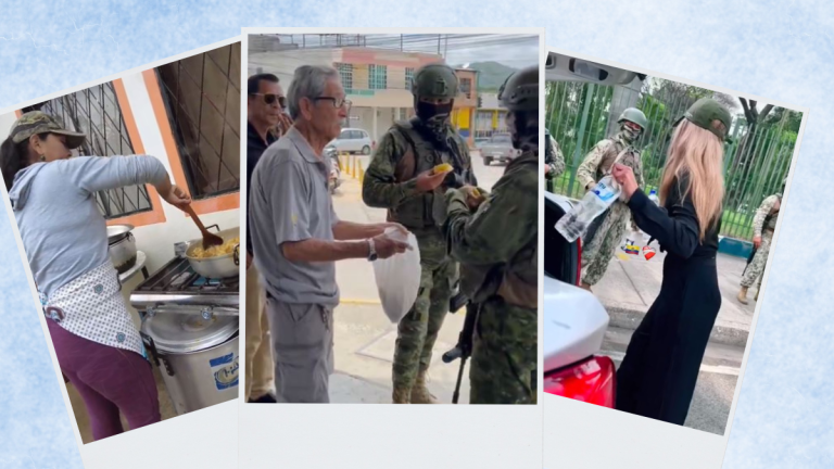 VIDEO | Las buenas acciones de ciudadanos con los militares y policías que se han desplegado en Ecuador se multiplican en redes sociales