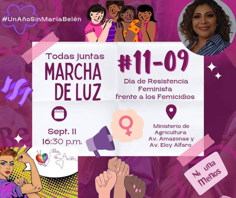$!Convocan a marcha en honor a María Belén Bernal, al cumplirse un año de su femicidio