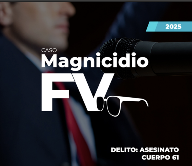 $!Fiscalía difundió el expediente del caso Magnicidio FV.