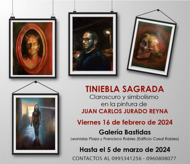 $!Tiniebla Sagrada: Claroscuro y Simbolismo, la exposición de Juan Carlos Jurado que puede ser observada en la Galería Bastidas de Quito