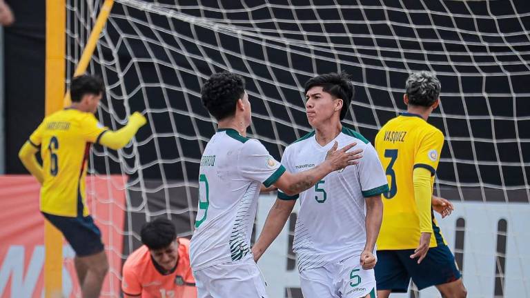 Ecuador cae ante Bolivia y queda fuera del Sudamericano Sub-20 de fútbol playa