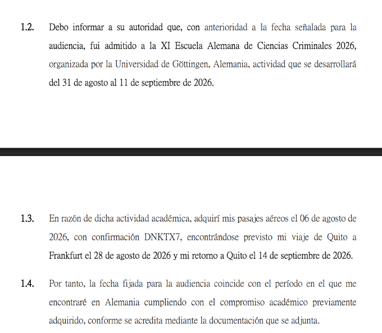 $!Extracto del oficio remitido por Lenín Moreno.