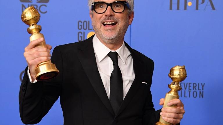 Alfonso Cuarón celebra dos Globos de Oro con &quot;Roma&quot;