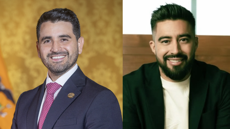José David Jiménez (izq.) , Christian Noboa (der.)