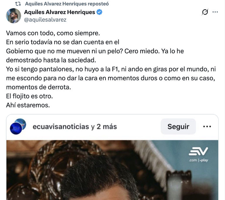 $!Aquiles Alvarez reacciona al adelanto de su juicio por el caso Triple A: 'Cero miedo'