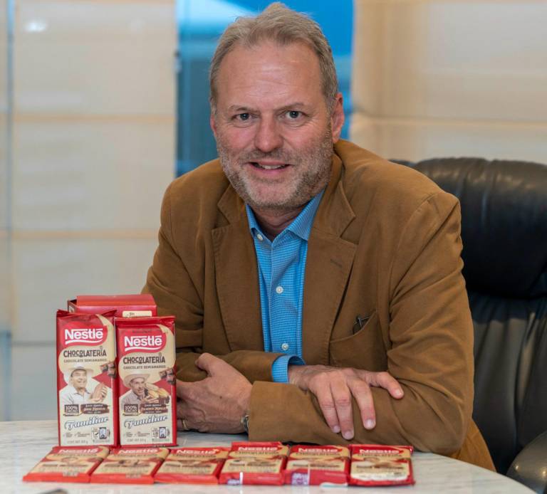 $!El presidente ejecutivo de Nestlé Ecuador, Christof Leuenberger, señala que la edición de Nestlé Chocolatería es el primer paso para visibilizar el trabajo que realizan los cacaoteros ecuatorianos.