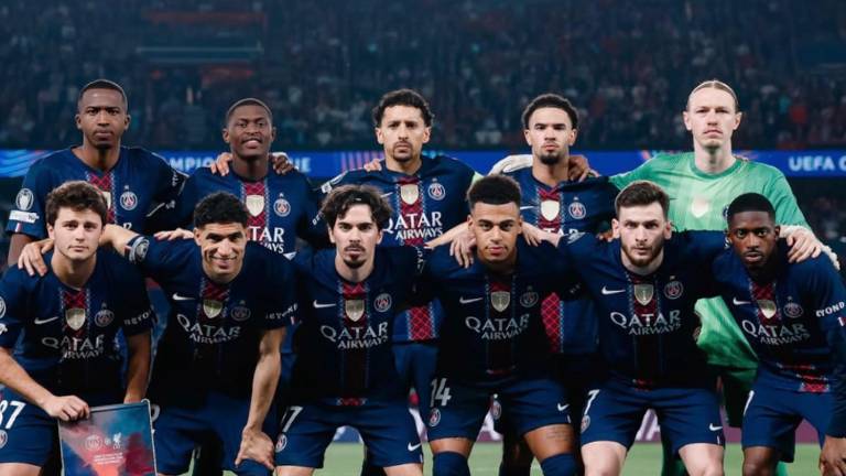 Jugadores del PSG en Champions League.