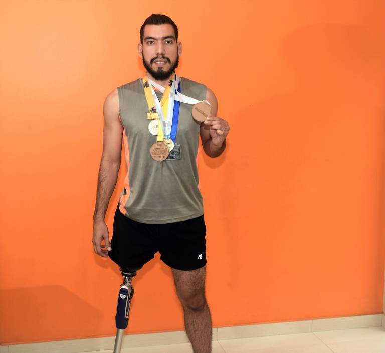 $!Paúl Arteaga: No caminó por varios años, hoy corre y sueña con estar en los Juegos Paralímpicos