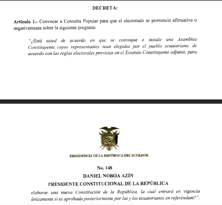 $!Decreto Ejecutivo 148.