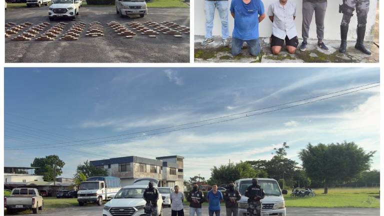 Hallan 382 kilos de cocaína en dos vehículos con caletas en Quinindé: hay dos detenidos