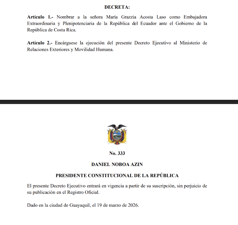 $!Decreto Ejecutivo 333