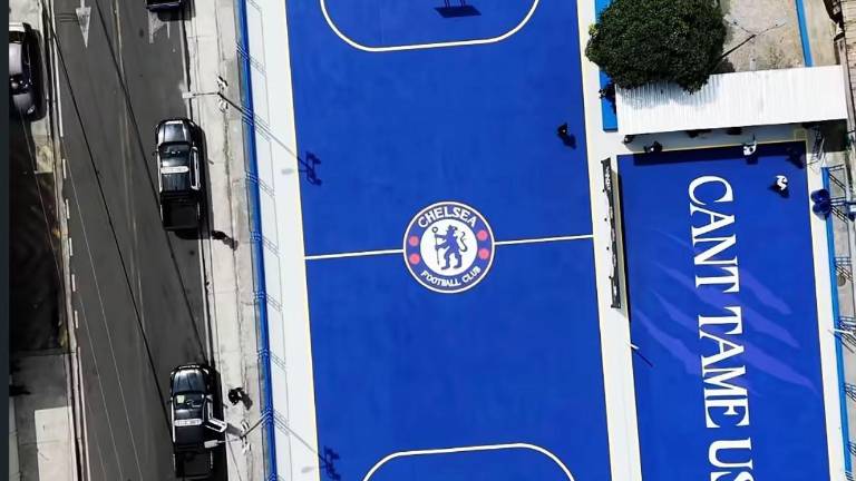 Chelsea renovó cancha de Guasmo Norte, Guayaquil.