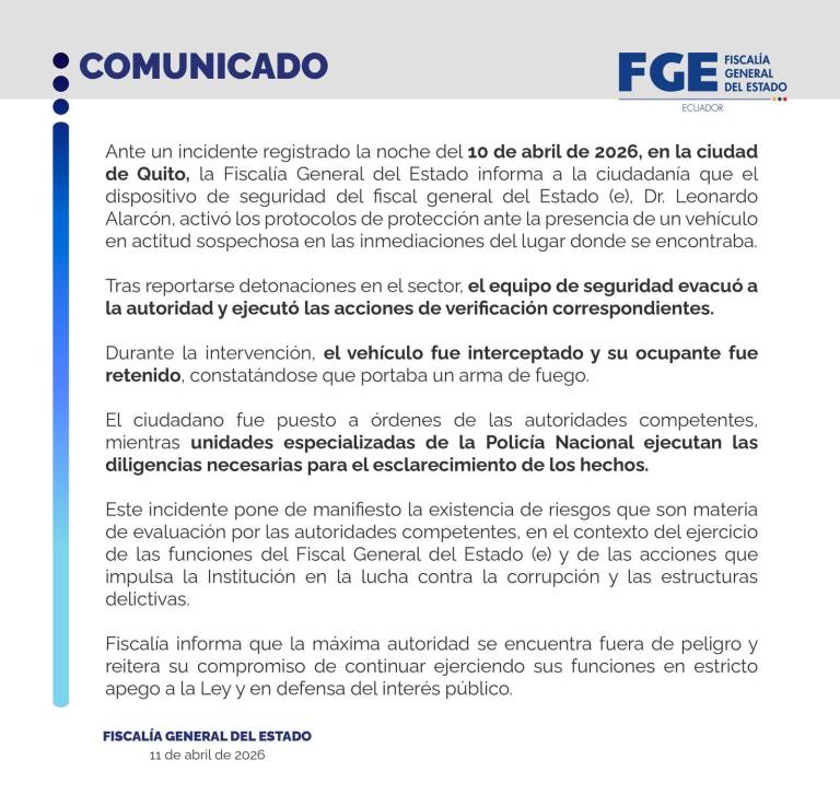 $!La Fiscalía emitió un comunicado sobre el incidente con Leonardo Alarcón.