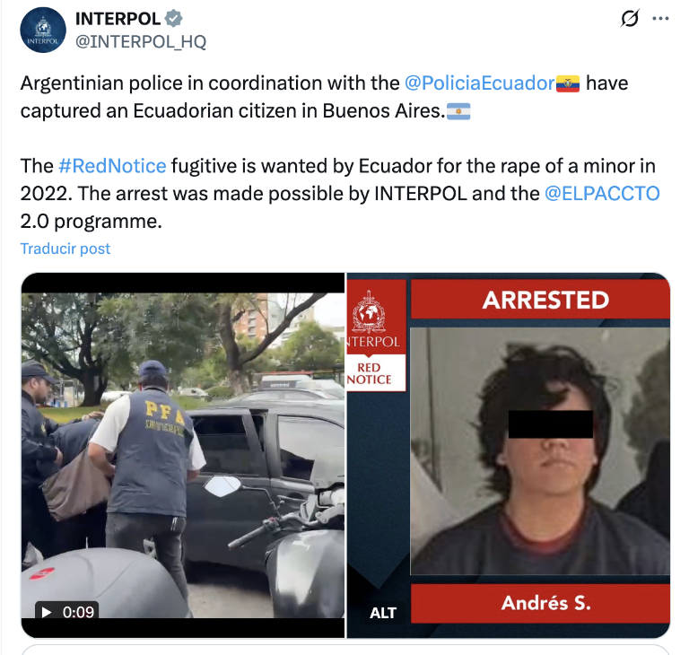 $!Detención de Andrés S. en Argentina.