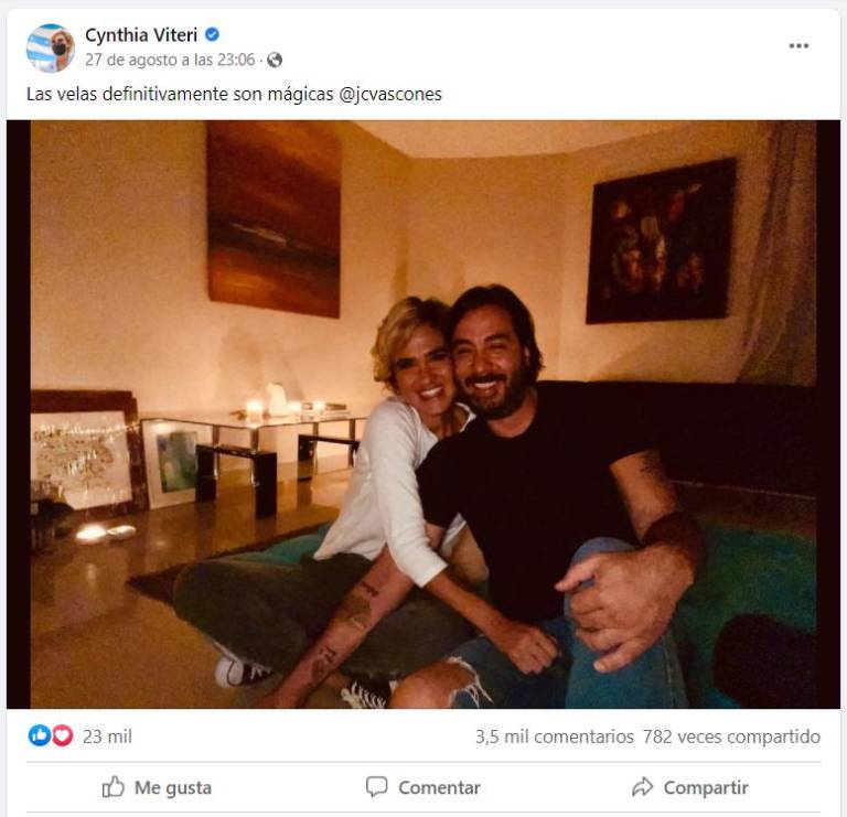 $!¿La alcaldesa se vuelve a casar? Cynthia Viteri comparte foto que levanta sospechas