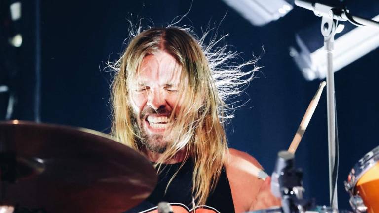 El baterista de los Foo Fighters, Taylor Hawkins, durante un concierto.