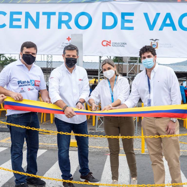 $!Cervecería Nacional inauguró un centro de vacunación en sus instalaciones ubicadas en Pascuales.