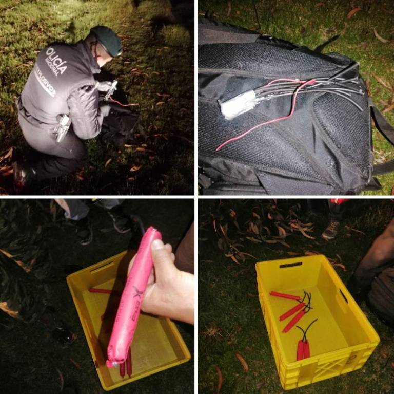 $!Hallan tacos de mecha lenta y cápsulas detonantes escondidos en la cárcel de Cotopaxi