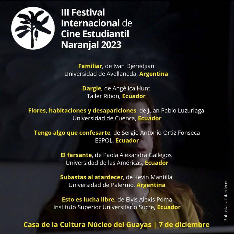 $!Flyer de las presentaciones en la Casa de la Cultura Núcleo del Guayas el 7 de diciembre de 2023.