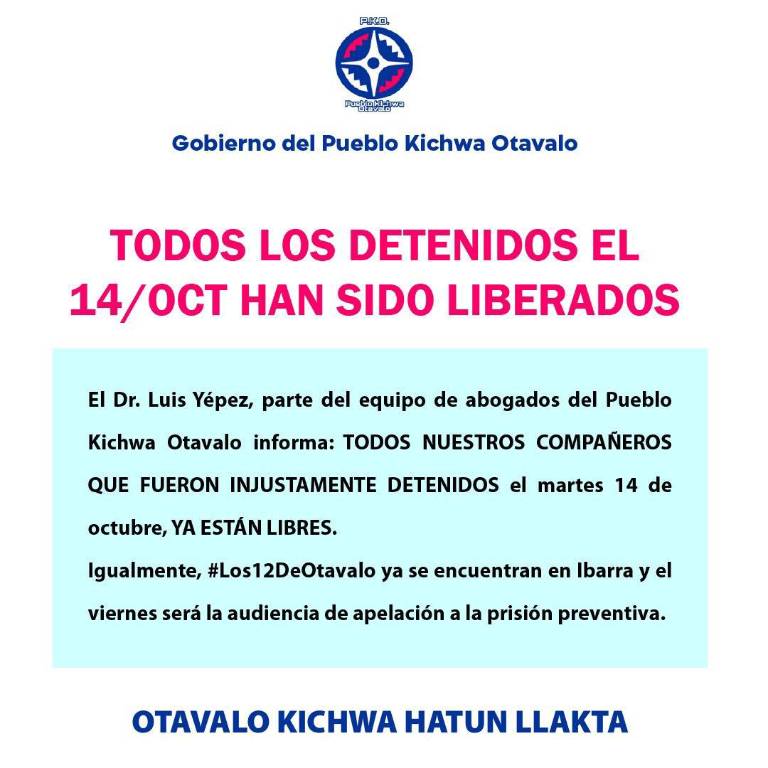 $!Protestas en Otavalo, provincia de Imbabura.