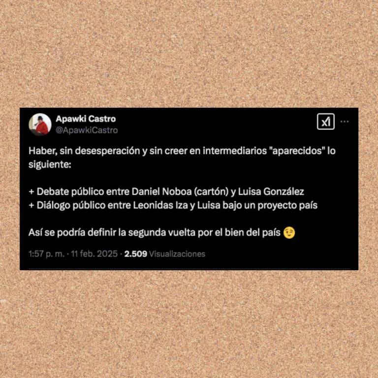 $!Mensaje de Apawki Castro.
