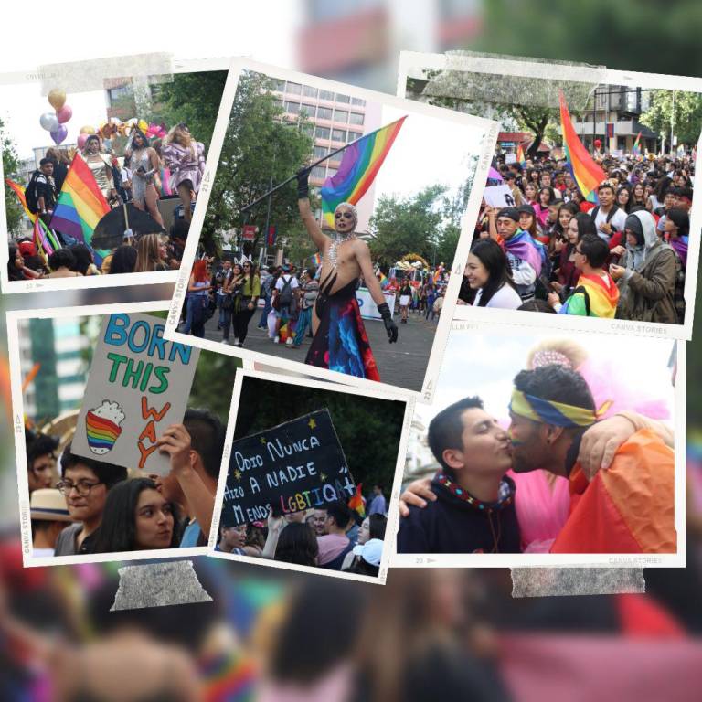$!Con banderas multicolores, pancartas y mucha algarabía: Así fueron las marchas del Orgullo LGBTIQ+ en Ecuador