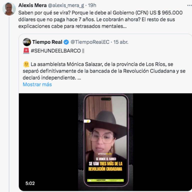 $!Mensaje contra Mónica Salazar.