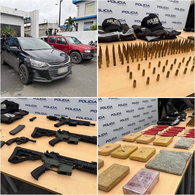 $!Destruyen guaridas utilizadas por la banda criminal ‘Chone Killer’ en Durán: así fue el megaoperativo