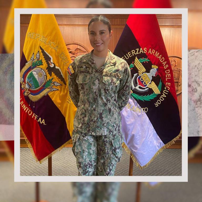$!Melanie Cevallos, Alférez de Fragata de la Fuerza Naval.