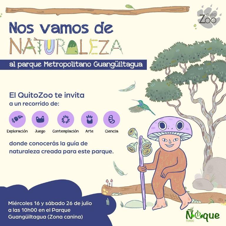 $!'Nos vamos de naturaleza': El Zoológico de Quito lanza guías para reconectar con los parques emblemáticos