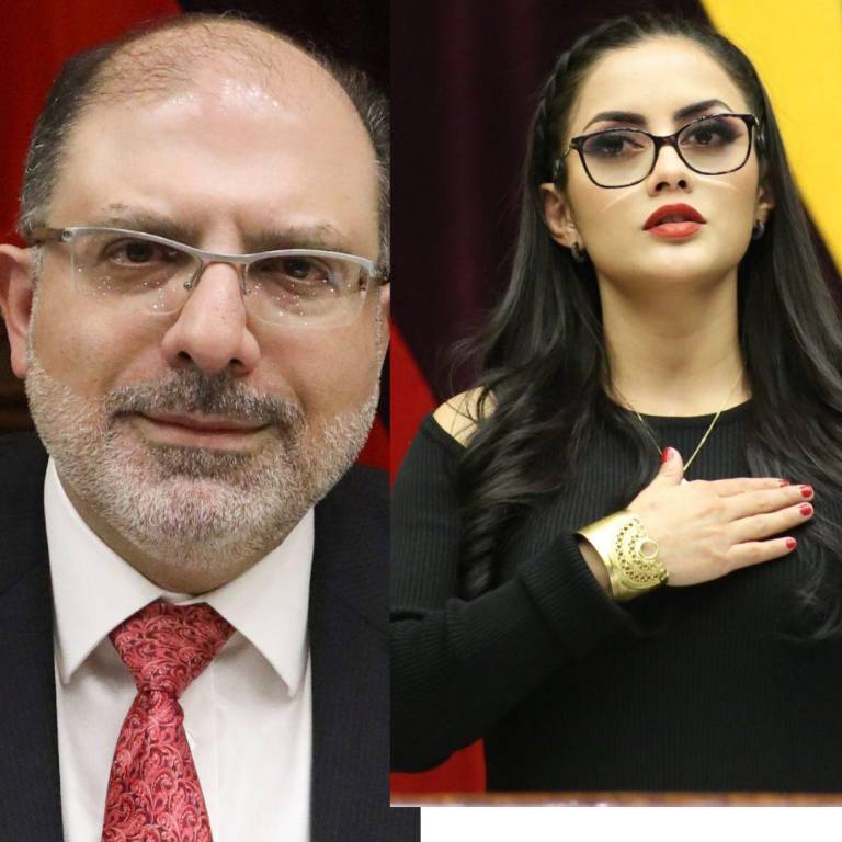 $!Henry Kronfle y Viviana Veloz, los últimos presidentes de la Asamblea.