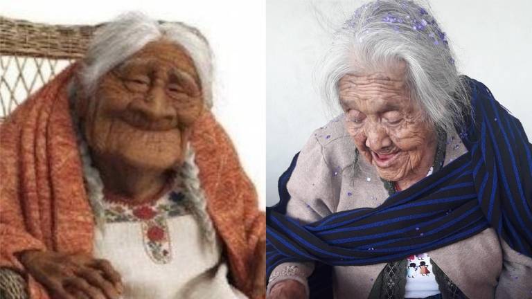 La abuelita que inspiró a 'Mamá Coco' cumplió 108 años y lo celebró con una torta muy especial