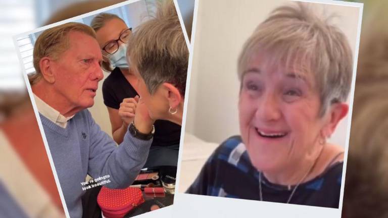 Conmovedor video: hombre aprendió a maquillar a su esposa enferma