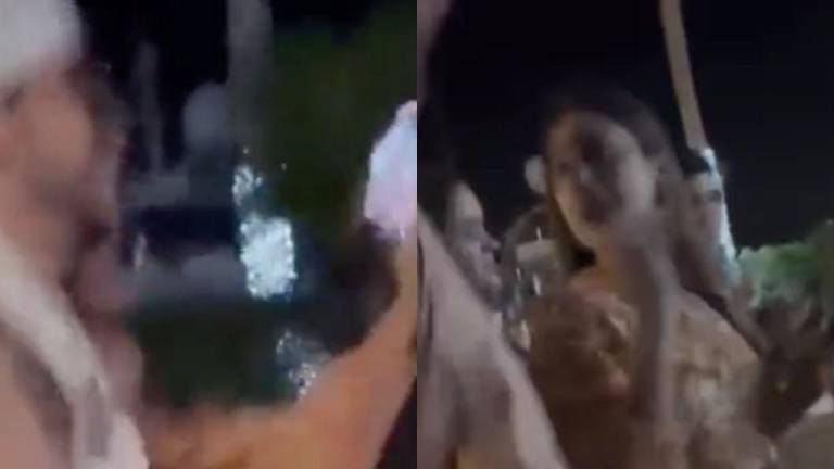 VIDEO: Bad Bunny enfurece y arroja el celular de una fan a lo lejos