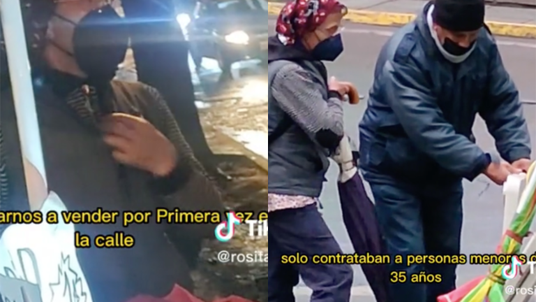 Madre que fue despedida por su edad tuvo que abrir un negocio ambulante junto a su hijo en Quito