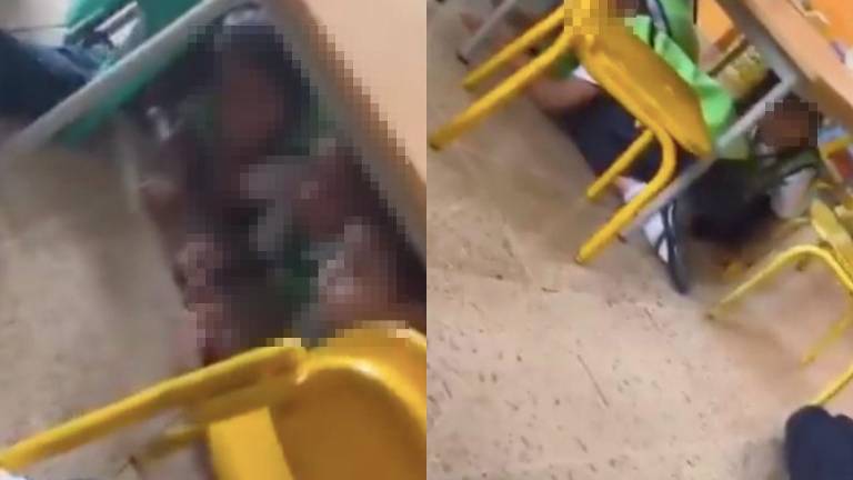 VIDEO: Momentos de pánico en una escuela de Bastión Popular al escuchar una balacera