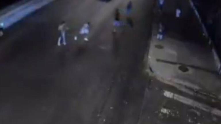 Minutos previos a la detención de los cuatro menores de Las Malvinas.