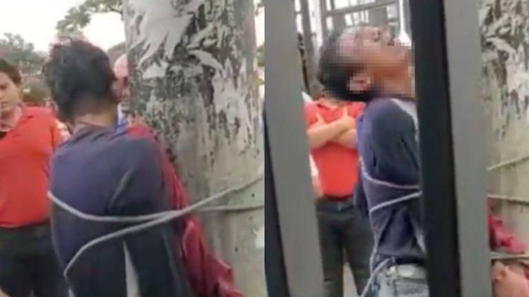 Presunto ladrón recibió latigazos en Guayaquil: Intentaba robar en una parada de buses
