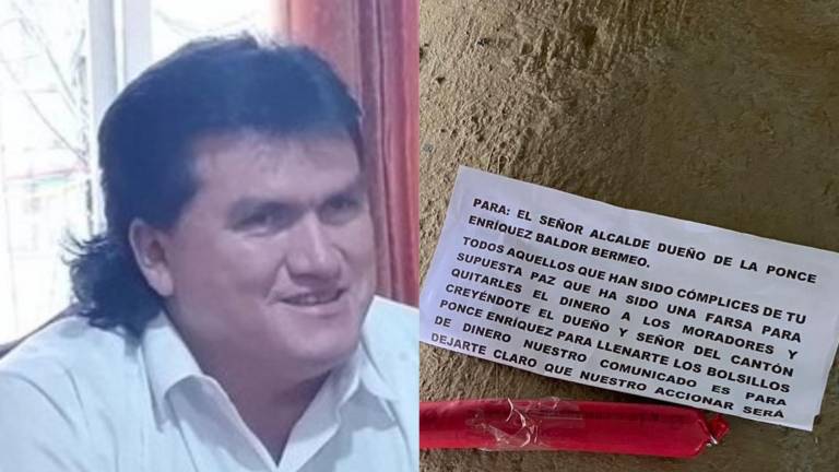 Encuentran taco de dinamita y panfleto amenazante en contra del alcalde de Camilo Ponce Enríquez en Azuay