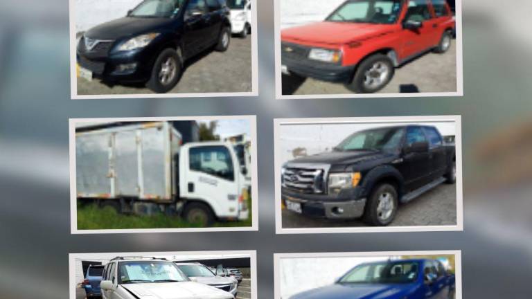 Nueva subasta de vehículos con precios base desde 1.606 hasta 19.303 dólares del SRI: así puede participar
