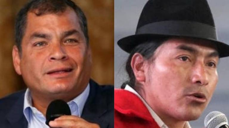 Rafael Correa y Leonidas Iza responden a las acusaciones de Guillermo Lasso